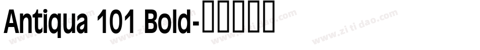 Antiqua 101 Bold字体转换